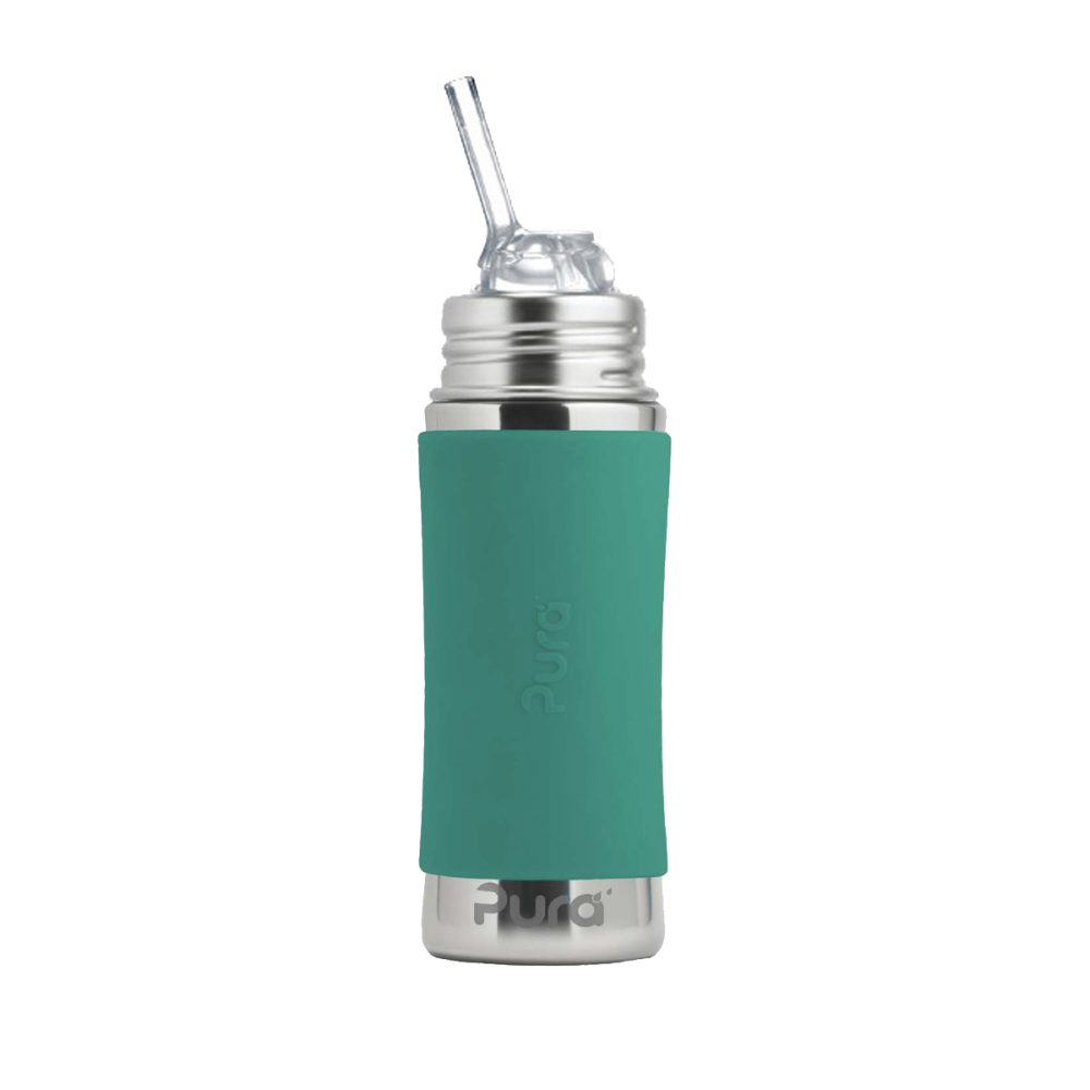 Gourde évolutive en inox avec paille 325ml menthe Pura