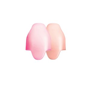 Capuchon en silicone rose et brique pour biberon (lot de 2) Pura